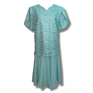 Vintage Mint Lace Dress